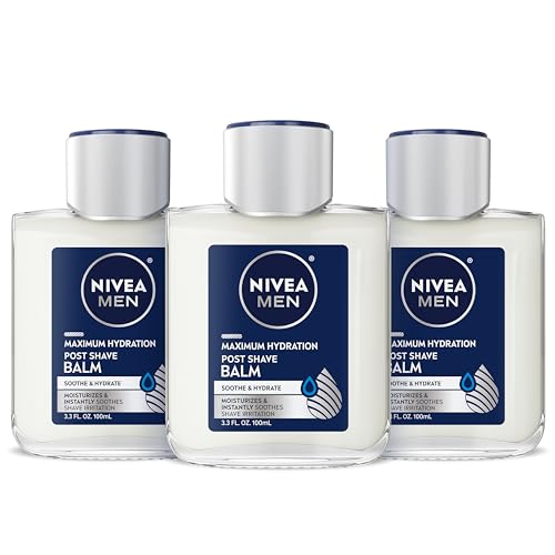 NIVEA MEN Original Replenishing Non-Greasy Post Shave Balm, 3.3 oz Bottle (Pack of 3) by Nivea Men