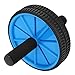 REEHUT Ab Wheels, Abs Roller Wheel for Core Exercise with Dual Wheels and Comfy Foam Handles - Easy Assembly, Great for Abdominal Workout with Knee Pad (Blue)