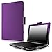 NFILAND Yoga Book Case, Folio Premium PU Leather Stand Cover for Yoga Book 2-in-1 10.1-Inch Tablet (Android and Windows Version) -Purple