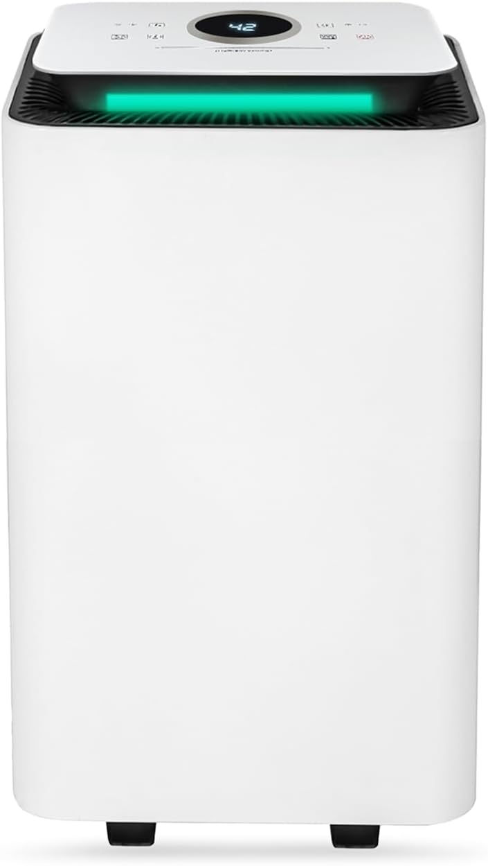 Trongle 12L/Day Dehumidifier 2.5L Tank Clothes Dryer Mode 24Hr Timer Digital