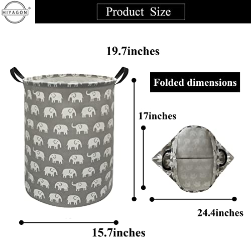 HIYAGON Large Storage Baskets,Waterproof Laundry Baskets,Collapsible
