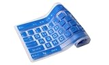 CaseBuy® Standard Size Silicone Gel Fullsize Keypad Keyboard Cover Protector Skin for PC Computer Desktop (Semi-Blue)