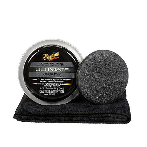 Meguiar's Ultimate Paste Wax with 1 Microfiber Towel and 1 Soft Foam Applicator Pad, Car Wax 311g - G18211C