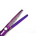5.5 Inches Hair Scissors with Thinning Comb Hair Cutting Shears Thinning Shears Set for Professional and Personal (Violet)