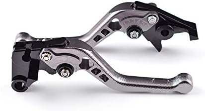 Tencasi Titanium CNC 3D Short Adjustable Brake Clutch Lever for Kawasaki Z900 Z650 2017, NINJA 650R/ER-6F 2017