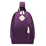 ECOSUSI Women Daypack Outdoor Sling Chest Bag Small Nylon Backpacks for College Girls Fashion Travel Bag, Purple