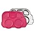 Innobaby Stainless Bus Plate with Airtight Sectional Lid, The Original, Leak-Resistant Divided Platter, Mom Invented Fun Shape Plate Din Din SMART for Babies, Toddlers and Kids, BPA Free Plate