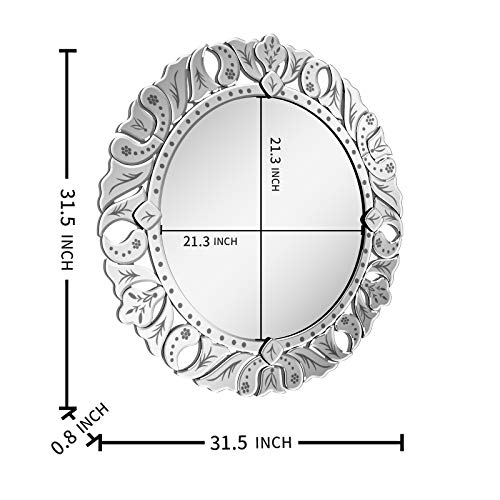KOHROS Art Decorative Wall Mirrors Large Grecian Mirror for