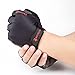 BOODUN Cycling Gloves with Shock-absorbing Foam Pad Breathable Half Finger Bicycle Riding Gloves Bike Gloves B-001, Simple Black, Large