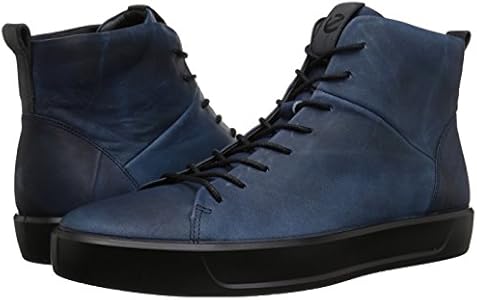 ecco men's soft 8 high top fashion sneaker
