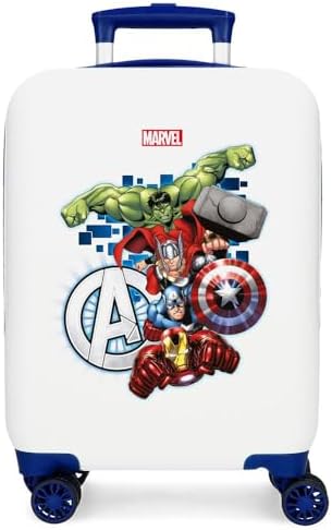 Joumma Marvel Avengers Attack Maleta de Cabina Blanco 33x50x20 cms Rígido 2 kgs Cierre de combinación Lateral ABS 2 kgs 28,4L Equipaje de Mano