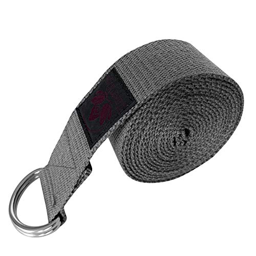 image for Clever Yoga 10-Foot Yoga Strap Made with The Best, Durable Cotton - Co
