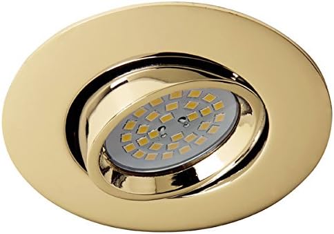 CristalRecord Terra - Recessed Spotlight Fitting, 30° Beam Angle, Gold Colour