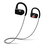 Tqka Bluetooth Headphones, IP67 Waterproof Sweatproof Wireless Sports Earphones, Bluetooth V4.1 HD Stereo w/Mic Earbuds with 8-Hour Playtime and Noise Cancellation for Gym, Running, Workout