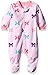 The Children's Place Baby Girls' Long Sleeve One-Piece Pajamas 3, Bow/Lilac Haze 65832, 3-6 Months