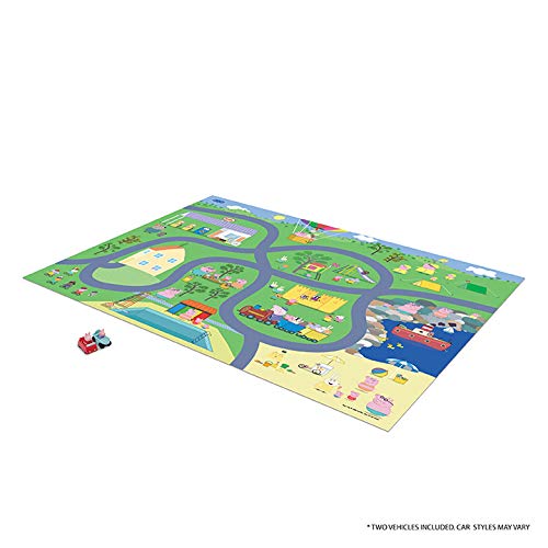 Peppa Pig Jumbo Mega Mat Playmat with Vehicles Play Set Full Color