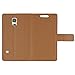 Samsung Galaxy S5 Case Premium Slim PU Leather Wallet Case with STAND Flip Cover for Galaxy S5 SV Mini (Brown)