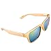 The Fly Pelican Gold Metallic Classic Square Sunglasses Iridium Mirror Lenses