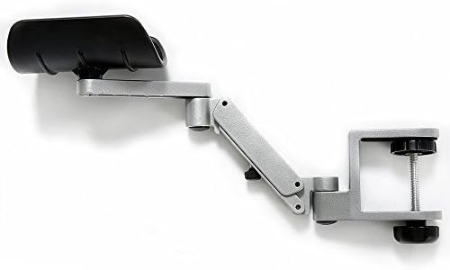 Dantech DT-50 Computing Wrist Rests Newest Design Ergonomic Articulating Computer Laptop Arm Support Aluminum Alloy armrest with Lift Height Adjustable (Silver)