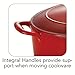 Tramontina 80131/052DS Enameled Cast Iron Covered Oval Dutch Oven, 7-Quart, Gradated Red