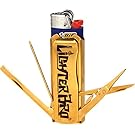 LighterBro Stainless Steel Lighter Sleeve, Titanium Gold