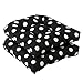 Pillow Perfect - 386065 Outdoor/Indoor Polka Dot Tufted Seat Cushions (Round Back), 19