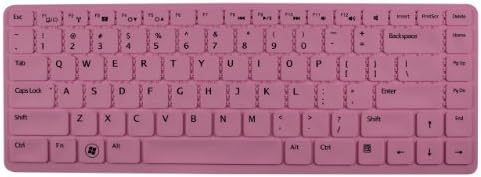 Silicone Keyboard Protector Case Cover Skin for DELL Inspiron N5040 N5050 N4110 N4050 N411Z US Layout Laptop Light Pink