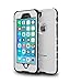 ImpactStrong Compatible with iPhone 6 Plus Waterproof Case [Fingerprint ID Compatible] Slim Full Body Protection - White