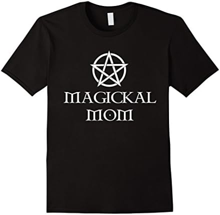 Mens Magickal Mom Pentagram Witchcraft Mama Witch T-Shirts Medium Black