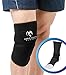Knee Support Sleeve Wrap by Simple Health, Adjustable Compression Brace for Magnetic Pain Relief with Neoprene Copper (1 Knee Support)