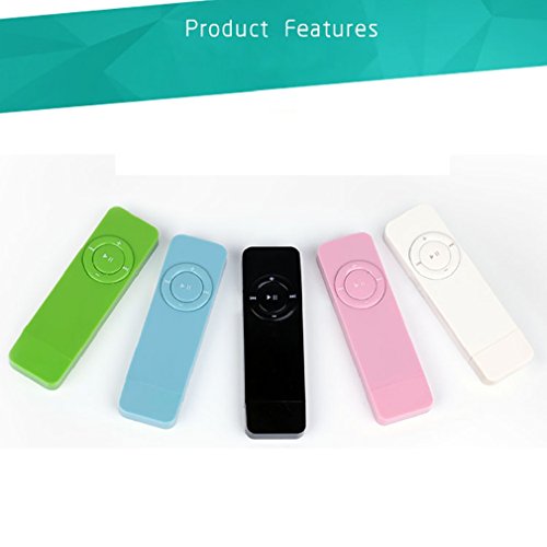 SUKEQ 8GB Portable Mp3 Player with USB Flash Drive, Metal Lossless Music Player w/FM Radio (blue) - Thumbnail 4