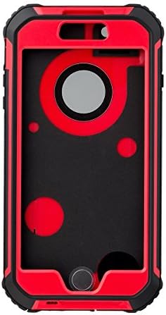 HTQ iPhone 6/6S Plus Protective Case (Upgraded Version) All-Sealed Mobile Phone Case Great for Outdoor Use Ultrathin Design IP68 Waterproof/Shockproof/Dustproof with Touch Screen Protector (Red)