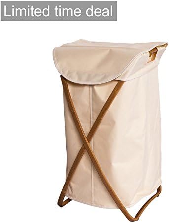 Ancona Life Natural Bamboo Laundry Hamper Clothes Applicable for Bathroom Bedroom or Laundry Room