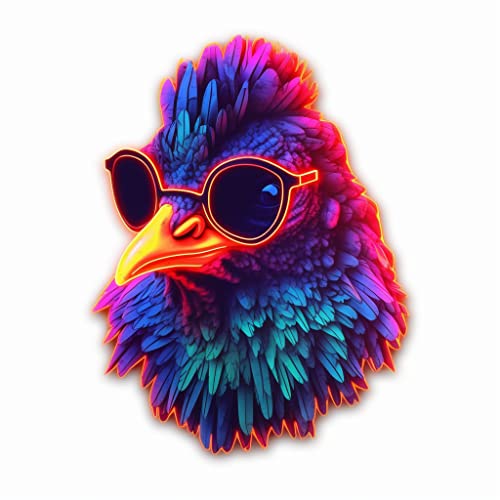 Yoonek Graphics Chicken Vinyl Decal Sticker for