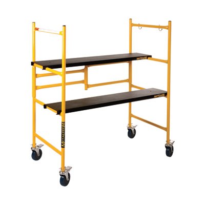 Metaltech Mini Folding Steel Scaffold - 500Lb. Capacity, 39in.W x 21 1/2in.D x 46in.H, Model# I-IMCN