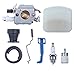 HAISHINE Carburetor Air Fuel Filter Line Intake Manifold Throttle Choke Rod Kit for Husqvarna 340 345 346 XP 350 351 353 Chainsaw 503283208
