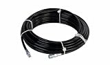 Sewer Jetter Hose 4800 PSI 1/8" x 100' Black Thermoplastic Weather Resistant