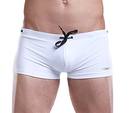 WUAMBO Men's Solid Swimming Shorts Fashion Swimwear