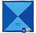 Kahuna 'Next Gen' Parachute Beach Blanket - Oversized XL Extra Large 8x8 Feet - The Biggest Sand Proof Beach Sheet Picnic Blanket Available - Portable, Lightweight, Quick-drying, With 12 Sand Pockets