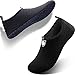 SIMARI Anti Slip Water Shoes for Women Men Summer Outdoor Beach Swim Surf Pool SWS001 Circular Black 11-12.5