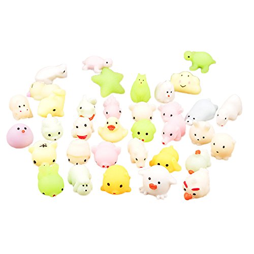 image for LiPing Cute Mochi Squishy Cat Squeeze Healing Fun Light Night Light, R