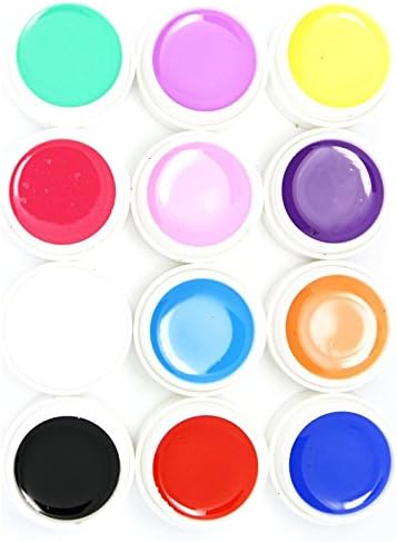 Warm Girl 12pc Color Pure Solid UV Builder Gel for Nail Art Kit