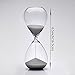 SWISSELITE Hourglass Sand Timers, Hourglass Sand Clock Inspired Glass for Home, Desk, Office Decor(8Inch-30Mins Black Beauty)