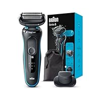 Brown Electric Shaver Series 5 Men's Electric Shaver, 51-M1200s-V, Mint, Kiwazo Trimmer, Waterproof, Rechargeable, Cordless Deep Catch Net Blade