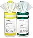Amazon Brand - Solimo Disinfecting Wipes, Lemon Scent & Fresh Scent, Sanitizes/Cleans/Disinfects/Deodorizes, 75 Count (Pack of 2)