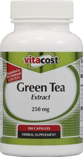 Vitacost Green Tea Extract - Standardized -- 250 mg - 100 Capsules