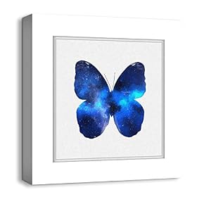 Canvas Wall Art Colorful Butterflies Photo...