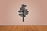 Harry Potter Road Pointer Wall Decal Way Sign Quote Hogwarts Home Nursery Kids Baby Bedroom Vinyl Sticker Cartoons Movie Lettering Boy Kids Wall Art Nursery Decor Mural 185crt