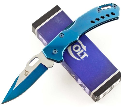 Colt Lockback Knife, Blue