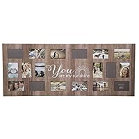 GALLERY SOLUTIONS Rustic 18 Opening Distressed You Are My Sunshine Collage Frame